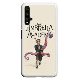 Чехол для Honor 20 с принтом The umbrella academy в Рязани, Силикон | Область печати: задняя сторона чехла, без боковых панелей | dark horse comics | netflix | the umbrella academy | umbrella | академия амбрелла | белая скрипка | бен харгривз | комикс | комильфо | космобой | кракен | реджинальд харгривз | сеанс | слух