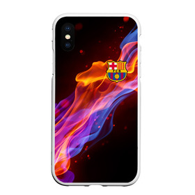 Чехол для iPhone XS Max матовый с принтом FC BARCELONA (BARCA) в Рязани, Силикон | Область печати: задняя сторона чехла, без боковых панелей | barca | barcelona | fc barca | барка | барселона