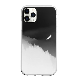 Чехол для iPhone 11 Pro матовый с принтом ОРЁЛ НАД ЛЕСОМ в Рязани, Силикон |  | bird | dark | fog | forest | heaven | jh k | ktc | sky | texture | деревья | животные | лес | небо | орел | природа | птица | птицы | текстуры | тёмный лес | туман