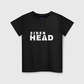 Детская футболка хлопок с принтом Siren Head в Рязани, 100% хлопок | круглый вырез горловины, полуприлегающий силуэт, длина до линии бедер | game | scp | siren head | игра | лес | монстр | персонаж | сирена | сиреноголовый | хоррор | чудовище