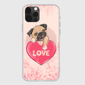 Чехол для iPhone 12 Pro Max с принтом Love Pug (Z) в Рязани, Силикон |  | Тематика изображения на принте: dog | doggie | doggy | mops | pug | декоративная собака | друг человека | другу | кинолог | лабрадор | малые молоссоиды | мопс | мопсик | мохнатый | пес | пёсель | пёсик | подарок | подруге | собака | собакен | собаки