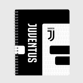 Тетрадь с принтом Juventus в Рязани, 100% бумага | 48 листов, плотность листов — 60 г/м2, плотность картонной обложки — 250 г/м2. Листы скреплены сбоку удобной пружинной спиралью. Уголки страниц и обложки скругленные. Цвет линий — светло-серый
 | cristiano | fifa | football | juventus | ronaldo | soccer | uefa | буффон | зебры | италия | клуб | криштиану | кьеллини | матч | мяч | роналду | турин | уефа | фифа | футбол | футбольный | черно белые | ювентус