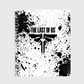 Тетрадь с принтом THE LAST OF US в Рязани, 100% бумага | 48 листов, плотность листов — 60 г/м2, плотность картонной обложки — 250 г/м2. Листы скреплены сбоку удобной пружинной спиралью. Уголки страниц и обложки скругленные. Цвет линий — светло-серый
 | game | horror | survival horror | the last | the last of us | the last of us remastered | игра | компьютерная игра | ласт | ласт оф | ласт оф ас | экшн