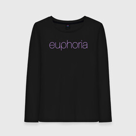 Женский лонгслив хлопок с принтом Euphoria в Рязани, 100% хлопок |  | euphoria | hunter schafer | jules vaughn | rue bennett | zendaya | джулиус | джулс вон | зендайа | зендая | ру беннет | хантер шафер | эйфория