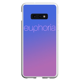 Чехол для Samsung S10E с принтом Euphoria в Рязани, Силикон | Область печати: задняя сторона чехла, без боковых панелей | Тематика изображения на принте: euphoria | hunter schafer | jules vaughn | rue bennett | zendaya | джулиус | джулс вон | зендайа | зендая | ру беннет | хантер шафер | эйфория