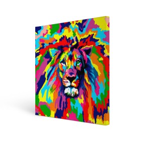 Холст квадратный с принтом Лев Artistic Art в Рязани, 100% ПВХ |  | king | lion | neon | африка | голова | граффити | грива | дикий | животные | зверь | зодиак | картина | король | краски | красочный | лев | львенок | львиное | львица | неон | неоновые | радуга | радужный | рисунок