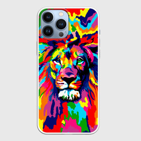 Чехол для iPhone 13 Pro Max с принтом Лев Artistic Art в Рязани,  |  | king | lion | neon | африка | голова | граффити | грива | дикий | животные | зверь | зодиак | картина | король | краски | красочный | лев | львенок | львиное | львица | неон | неоновые | радуга | радужный | рисунок