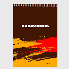 Скетчбук с принтом RAMMSTEIN / РАМШТАЙН в Рязани, 100% бумага
 | 48 листов, плотность листов — 100 г/м2, плотность картонной обложки — 250 г/м2. Листы скреплены сверху удобной пружинной спиралью | hfvinfqy | lindeman | lindemann | logo | metal | music | rammstein | ramstein | rock | til | till | группа | концерт | концерты | кфььыеушт | линдеман | линдеманн | лого | логотип | логотипы | метал | музыка | раммштайн | рамштайн | рок | символ