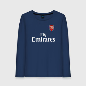 Женский лонгслив хлопок с принтом ARSENAL в Рязани, 100% хлопок |  | arsenal | arsenal uniform | aubameyang | champions league | england | fc | football club | sport | англия | арсенал | лига чемпионов | лондон | обамеянг | премьер лига | спортивные | униформа | фирменые цвета | фк | футбольный клуб