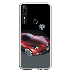 Чехол для Honor P Smart Z с принтом Alfa Romeo в Рязани, Силикон | Область печати: задняя сторона чехла, без боковых панелей | Тематика изображения на принте: alfa romeo | car | italy | motorsport | prestige | автоспорт | альфа ромео | италия | престиж