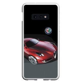 Чехол для Samsung S10E с принтом Alfa Romeo в Рязани, Силикон | Область печати: задняя сторона чехла, без боковых панелей | Тематика изображения на принте: alfa romeo | car | italy | motorsport | prestige | автоспорт | альфа ромео | италия | престиж