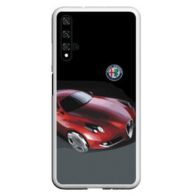 Чехол для Honor 20 с принтом Alfa Romeo в Рязани, Силикон | Область печати: задняя сторона чехла, без боковых панелей | Тематика изображения на принте: alfa romeo | car | italy | motorsport | prestige | автоспорт | альфа ромео | италия | престиж