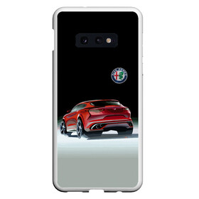 Чехол для Samsung S10E с принтом Alfa Romeo в Рязани, Силикон | Область печати: задняя сторона чехла, без боковых панелей | Тематика изображения на принте: alfa romeo | car | italy | motorsport | prestige | автоспорт | альфа ромео | италия | престиж