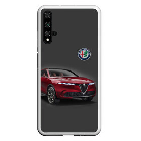 Чехол для Honor 20 с принтом Alfa Romeo в Рязани, Силикон | Область печати: задняя сторона чехла, без боковых панелей | Тематика изображения на принте: alfa romeo | car | italy | prestige | автомобиль | альфа ромео | италия | престиж