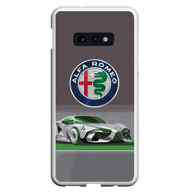 Чехол для Samsung S10E с принтом Alfa Romeo motorsport в Рязани, Силикон | Область печати: задняя сторона чехла, без боковых панелей | Тематика изображения на принте: alfa romeo | car | italy | motorsport | prestige | автоспорт | альфа ромео | италия | престиж