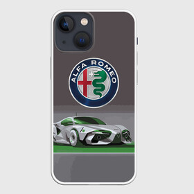 Чехол для iPhone 13 mini с принтом Alfa Romeo motorsport в Рязани,  |  | alfa romeo | car | italy | motorsport | prestige | автоспорт | альфа ромео | италия | престиж