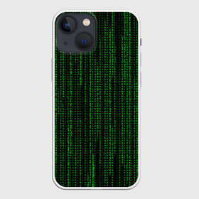 Чехол для iPhone 13 mini с принтом Matrix в Рязани,  |  | matrix | интернет | код | компьютер | матрица | символы | хакер