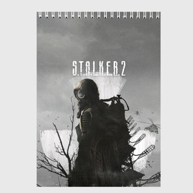 Скетчбук с принтом STALKER 2 в Рязани, 100% бумага
 | 48 листов, плотность листов — 100 г/м2, плотность картонной обложки — 250 г/м2. Листы скреплены сверху удобной пружинной спиралью | chernobyl | post apocalypse | pripyat | shooter | stalker | survival | zone | авария | мутанты | постапокалипсис | припять | сталкер | чернобыль | шутер