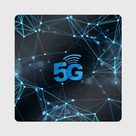 Магнит виниловый Квадрат с принтом 5G Network в Рязани, полимерный материал с магнитным слоем | размер 9*9 см, закругленные углы | 4g | 5g | 5g картинки | 5g мемы | 5g рисунок | internet | network | print | speed | плакат | пнг | постер | против 5g