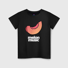 Детская футболка хлопок с принтом MELON MUSIC в Рязани, 100% хлопок | круглый вырез горловины, полуприлегающий силуэт, длина до линии бедер | mayot | melon | music | seemee | yungway | вэй | дыни | майот | мелон | мьюзик | сими | янг | янгвэй
