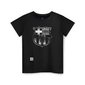 Детская футболка хлопок с принтом FC Barcelona | Gradient effect (2021) в Рязани, 100% хлопок | круглый вырез горловины, полуприлегающий силуэт, длина до линии бедер | Тематика изображения на принте: 0x000000123 | barca | barcelona | fcb | messi | барса | барселона | месси | фкб