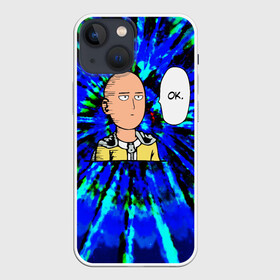 Чехол для iPhone 13 mini с принтом САЙТАМА в Рязани,  |  | anime | okay | one punch man | аниме | ван панч мен | ванпанчмен | ок