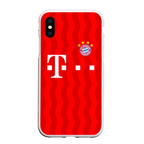 Чехол для iPhone XS Max матовый с принтом FC Bayern Munchen в Рязани, Силикон | Область печати: задняя сторона чехла, без боковых панелей | bayern | bayern munchen | champions league | fc bayern munchen | germany | munchen | бавария | германия | левандовски | лига чемпионов | мюнхен | рибери | роббен