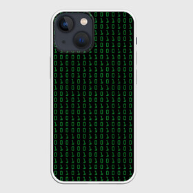 Чехол для iPhone 13 mini с принтом Бинарный код в Рязани,  |  | 1 и 0 | binary | computer | green | matrix | programming | stream | streaming | system | бинарный | буквы | двоичная | двоичный | единицы | зеленые | код | кода | компьютерный | матрица | нули | поток | программирование | символы