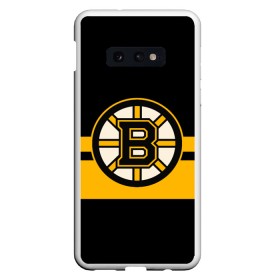 Чехол для Samsung S10E с принтом BOSTON BRUINS NHL в Рязани, Силикон | Область печати: задняя сторона чехла, без боковых панелей | Тематика изображения на принте: black | boston | bruins | hockey | ice | logo | nhl | sport | usa | бостон | брюинз | логотип | нхл | спорт | хоккей