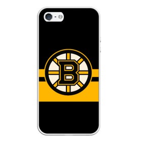 Чехол для iPhone 5/5S матовый с принтом BOSTON BRUINS NHL в Рязани, Силикон | Область печати: задняя сторона чехла, без боковых панелей | Тематика изображения на принте: black | boston | bruins | hockey | ice | logo | nhl | sport | usa | бостон | брюинз | логотип | нхл | спорт | хоккей