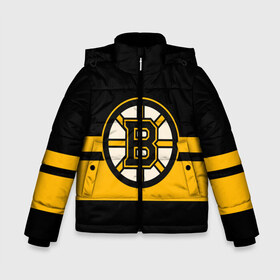 Зимняя куртка для мальчиков 3D с принтом BOSTON BRUINS NHL в Рязани, ткань верха — 100% полиэстер; подклад — 100% полиэстер, утеплитель — 100% полиэстер | длина ниже бедра, удлиненная спинка, воротник стойка и отстегивающийся капюшон. Есть боковые карманы с листочкой на кнопках, утяжки по низу изделия и внутренний карман на молнии. 

Предусмотрены светоотражающий принт на спинке, радужный светоотражающий элемент на пуллере молнии и на резинке для утяжки | black | boston | bruins | hockey | ice | logo | nhl | sport | usa | бостон | брюинз | логотип | нхл | спорт | хоккей