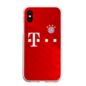 Чехол для iPhone XS Max матовый с принтом FC Bayern Munchen в Рязани, Силикон | Область печати: задняя сторона чехла, без боковых панелей | bayern | bayern munchen | champions league | fc bayern munchen | germany | munchen | бавария | германия | левандовски | лига чемпионов | мюнхен | рибери | роббен