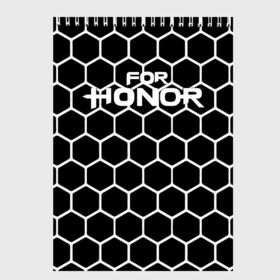 Скетчбук с принтом FOR HONOR в Рязани, 100% бумага
 | 48 листов, плотность листов — 100 г/м2, плотность картонной обложки — 250 г/м2. Листы скреплены сверху удобной пружинной спиралью | for honor | game | за честь | игра | онор | фор хонор