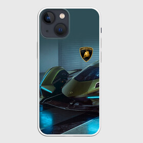 Чехол для iPhone 13 mini с принтом Lamborghini в Рязани,  |  | bolide | car | italy | lamborghini | motorsport | power.prestige | автомобиль | автоспорт | болид | италия | ламборгини | мощь | престиж