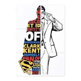 Магнитный плакат 2Х3 с принтом Clark Kent 1/2 в Рязани, Полимерный материал с магнитным слоем | 6 деталей размером 9*9 см | man | steel | superman | vdzajul | супермен | супермэн