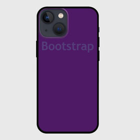 Чехол для iPhone 13 mini с принтом Bootstrap в Рязани,  |  | cmyk | css | design | designer | html | illustratork | photoshop | rgb | дезигнер | дизайн | дизанер | ргб