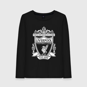 Женский лонгслив хлопок с принтом LIVERPOOL ФК в Рязани, 100% хлопок |  | best dad ever | best dad ever liverpool | football | liverpool champion | liverpool fc | liverpool fc 1991 | liverpool football club | soccer | uefa | англия | клуб | ливерпуль | лига | матч | мяч | спорт | уефа | футбол | хендерсон