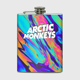 Фляга с принтом ARCTIC MONKEYS в Рязани, металлический корпус | емкость 0,22 л, размер 125 х 94 мм. Виниловая наклейка запечатывается полностью | alex turner | arctic monkeys | rock | алекс тернер | арктик манкис | рок