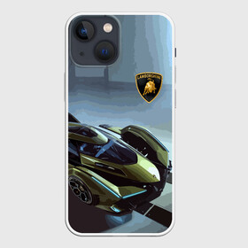 Чехол для iPhone 13 mini с принтом Lamborghini в Рязани,  |  | bolide | car | italy | lamborghini | motorsport | power.prestige | автомобиль | автоспорт | болид | италия | ламборгини | мощь | престиж