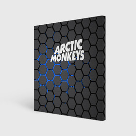 Холст квадратный с принтом ARCTIC MONKEYS в Рязани, 100% ПВХ |  | alex turner | arctic monkeys | rock | алекс тернер | арктик манкис | рок