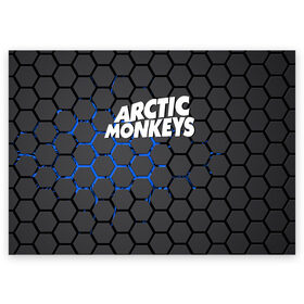 Поздравительная открытка с принтом ARCTIC MONKEYS в Рязани, 100% бумага | плотность бумаги 280 г/м2, матовая, на обратной стороне линовка и место для марки
 | Тематика изображения на принте: alex turner | arctic monkeys | rock | алекс тернер | арктик манкис | рок