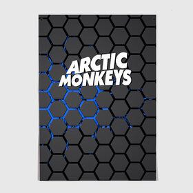 Постер с принтом ARCTIC MONKEYS в Рязани, 100% бумага
 | бумага, плотность 150 мг. Матовая, но за счет высокого коэффициента гладкости имеет небольшой блеск и дает на свету блики, но в отличии от глянцевой бумаги не покрыта лаком | alex turner | arctic monkeys | rock | алекс тернер | арктик манкис | рок