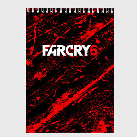 Скетчбук с принтом FAR CRY 6 в Рязани, 100% бумага
 | 48 листов, плотность листов — 100 г/м2, плотность картонной обложки — 250 г/м2. Листы скреплены сверху удобной пружинной спиралью | Тематика изображения на принте: антон кастильо | брызги | во все тяжкие | джанкарло эспозито | диего | дэни рохас | краска | лого | логотип | надпись | стелс | тайны коко | фар край 6 | эcперанcе | энтони гонсалес | яра