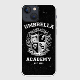 Чехол для iPhone 13 mini с принтом Академия Амбрелла в Рязани,  |  | the umbrella academy | umbrella | академия амбрелла | амбрелла | герб | зонтик