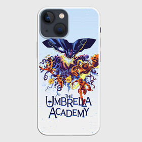 Чехол для iPhone 13 mini с принтом Академия Амбрелла в Рязани,  |  | the umbrella academy | umbrella | академия амбрелла | амбрелла | зонтик | комиксы