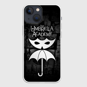 Чехол для iPhone 13 mini с принтом Академия Амбрелла в Рязани,  |  | the umbrella academy | umbrella | академия амбрелла | амбрелла | герб | зонтик