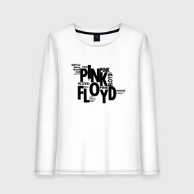 Женский лонгслив хлопок с принтом PINK FLOYD в Рязани, 100% хлопок |  | floyd | pink | rock | группа | музыка | пинк | рок | флойд