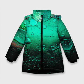 Зимняя куртка для девочек 3D с принтом Зеленые капли клетки в Рязани, ткань верха — 100% полиэстер; подклад — 100% полиэстер, утеплитель — 100% полиэстер. | длина ниже бедра, удлиненная спинка, воротник стойка и отстегивающийся капюшон. Есть боковые карманы с листочкой на кнопках, утяжки по низу изделия и внутренний карман на молнии. 

Предусмотрены светоотражающий принт на спинке, радужный светоотражающий элемент на пуллере молнии и на резинке для утяжки. | биология | вода | градиент | для всех | дождь | капли | клетки | летний | на каждый день | обычный | окно | поверхность | повседневный | размытость | роса | стекло