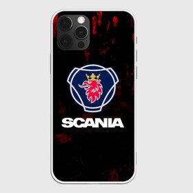 Чехол для iPhone 12 Pro с принтом Scania в Рязани, силикон | область печати: задняя сторона чехла, без боковых панелей | scania | автобус | грузовик | дальнобой | дальнобойщик | лев | скания | фура | шведское авто