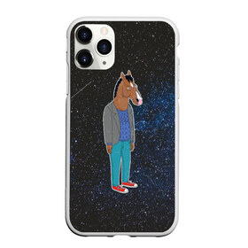 Чехол для iPhone 11 Pro матовый с принтом galaxy BoJack в Рязани, Силикон |  | horseman | абстракция | аниме | артхаус | боджек | галактика | звёзды | конь боджек | космос | эстетика